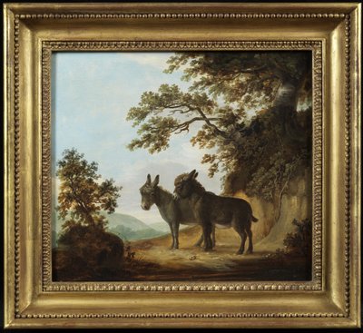 Two Donkeys in a Landscape by Benjamin Zobel